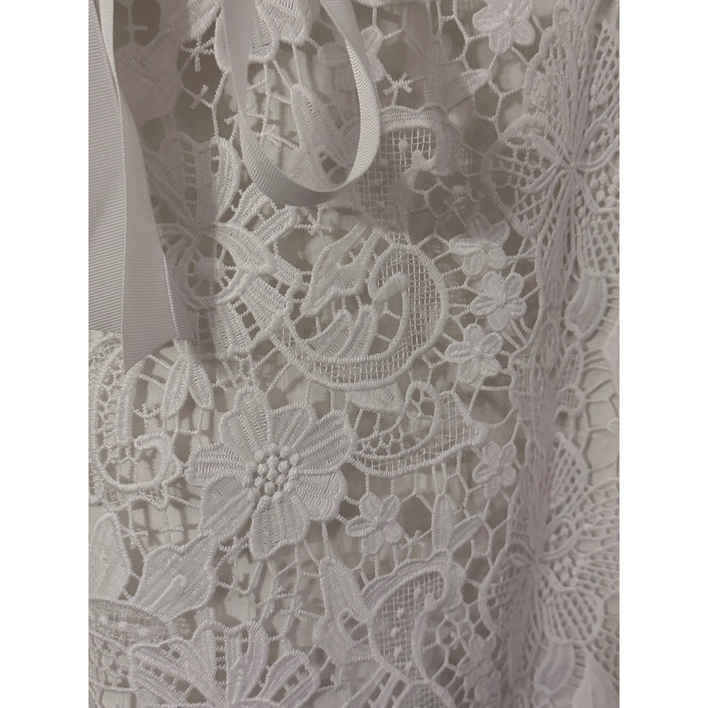 Lilly Pulitzer Sienna Strapless Lace Dress Ribbon Belt Party Wedding Size 8 - Picture 5 of 5